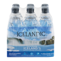 Icelandic Glacial Natural Spring Water from Iceland 6PK 16.9oz Bottles