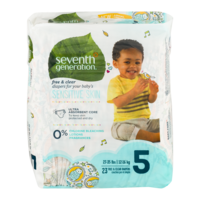 Seventh Generation Diapers Size 5 (27 plus LBS) 23CT PKG