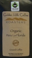 Golden Hills Coffee Roasters Organic Peru La Florida (Ground) 12oz Bag