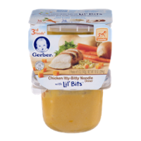 Gerber 3rd Foods Chicken Itty-Bitty Noodle Dinner Lil Bits 10oz 2PK