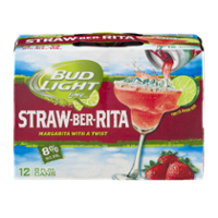 Bud Light Lime Straw-Ber-Rita Beer 12CT 8oz Cans *ID Required* product image