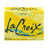 La Croix Natural Sparkling Water Lemon Flavored 12PK of 12oz Cans