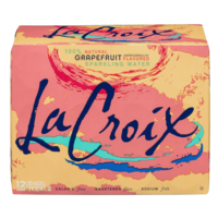 La Croix Natural Pure Sparkling Water Grapefruit 12PK of 12oz Cans