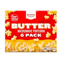 Store Brand Butter Flavor Microwave Popcorn 6 Pack of 2.3oz Bags