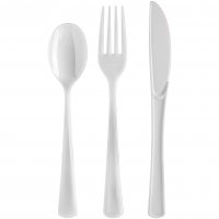 Store Brand Heavy Duty Plastic Cutlery Assorted 24CT Box