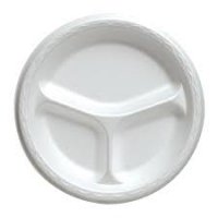 Store Brand Foam Compartment Plates 10.25 inch 24CT