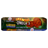 Voortman Dark Chocolate Omega 3 Flax Seed Cookies 12.3oz PKG