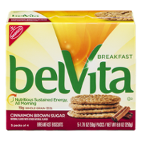 Nabisco belVita Cinnamon Brown Sugar Breakfast Biscuits 5 Packs Box