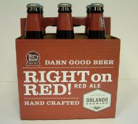 Orlando Brewing Right on Red! Red Ale Beer 6CT 12oz Bottles *ID Required* product image
