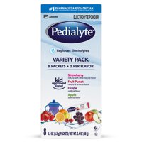 Pedialyte Oral Electrolyte Powder 8Pk Variety 2.4oz Box