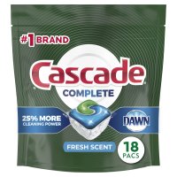 Cascade Auto Dish Detergent with Dawn Lemon Scent Actionpacs 20CT product image