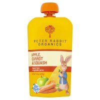 Peter Rabbit Organics Carrot, Squash & Apple 100% Veg & Fruit Puree 4.4oz Pouch