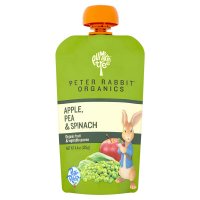 Peter Rabbit Organics Pea, Spinach & Apple 100% Veg & Fruit Puree 4.4oz Pouch
