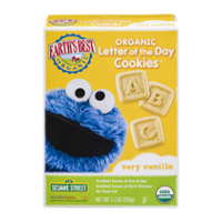 Earth's Best Organic Letter of the Day Cookies Very Vanilla 5.3oz Box