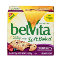 Nabisco belVita Soft Baked Breakfast Biscuits Mixed Berry 5CT Box product image
