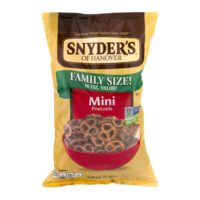 Snyder's of Hanover Mini Pretzels Fat Free 16oz Bag