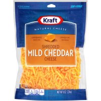 Kraft Shredded Mild Cheddar Cheese 8oz Bag product image