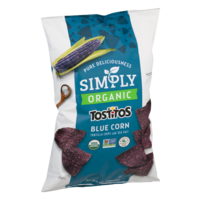 Tostitos Simply Organic Tortilla Chips Blue Corn 8.25oz Bag