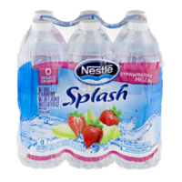 Nestle Pure Life Splash Water Strawberry Melon 6PK of 16.9oz Bottles
