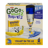 Materne GoGo Squeez Yogurtz Banana Yogurt On The Go 3oz Pouch 4PK product image