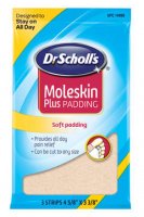 Dr Scholl's Moleskin Plus Padding 3 Strip PKG product image