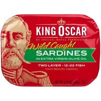 King Oscar Wild Caught Sardines in Extra Virgin Olive Oil 3.75 oz Tin product image