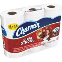 Charmin Bath Tissue Ultra Strong Double Roll Toilet Paper 2-Ply 6CT product image