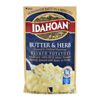 Idahoan Mashed Potatoes Butter & Herb 4oz PKG