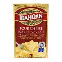 Idahoan Mashed Potatoes Four Cheese 4oz PKG