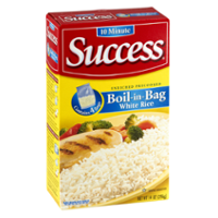 Success Boil-In-Bag Rice White Enriched Long Grain 3.5oz EA 4CT