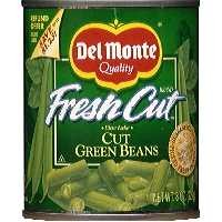 Del Monte Fresh Cut Green Beans Cut 8oz Can