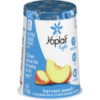 Yoplait Light Yogurt Harvest Peach 6oz Cup