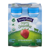 Stonyfield Farm Smoothie Strawberry 6oz 4Pack