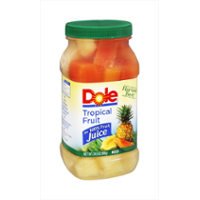 Dole Tropical Fruit in 100% Juice 24.5oz Jar product image