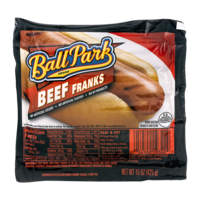 Ball Park Beef Franks 8CT Hot Dogs 15oz PKG product image