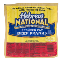 Hebrew National Beef Franks Reduced Fat 7CT 11oz PKG