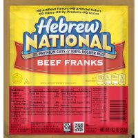 Hebrew National Franks Beef 6CT 10.3oz PKG product image