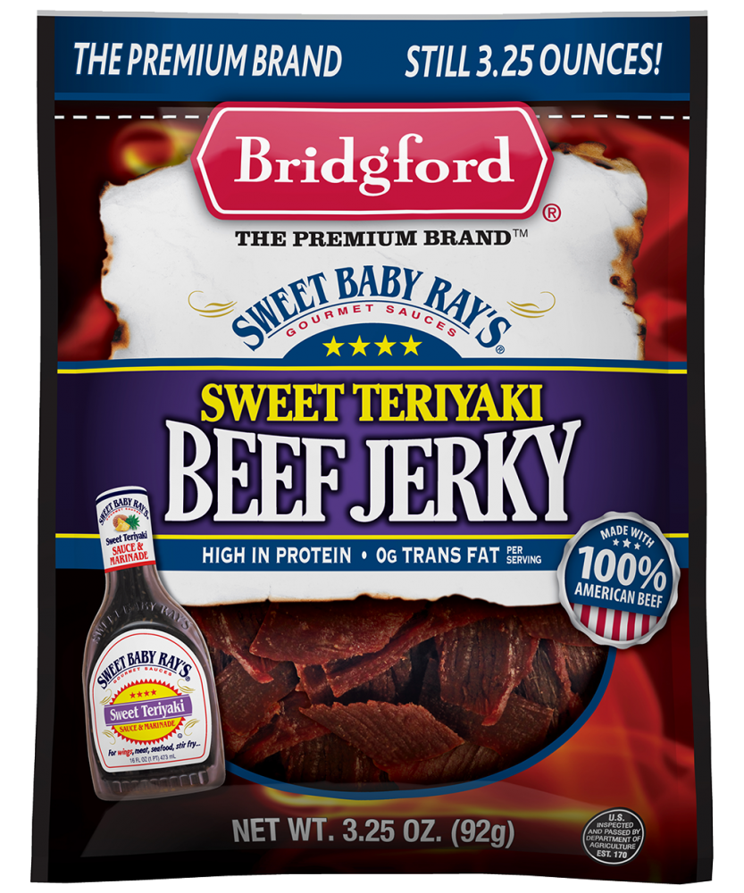 Bridgford Beef Jerky Teriyaki 3oz PKG Garden Grocer